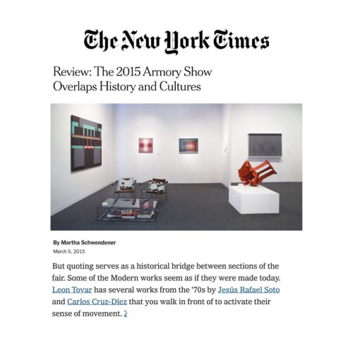 The 2015 Armory Show Overlaps History and Cultures