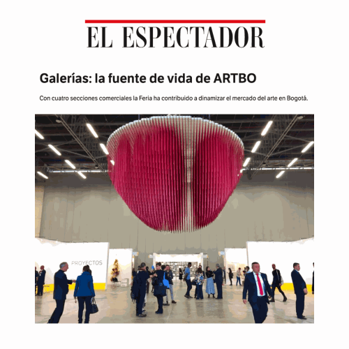 Galerías: la fuente de vida de ARTBO, Con cuatro secciones comerciales la Feria ha contribuido a dinamizar el mercado del...
