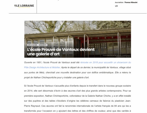 Ble Lorraine, L'école Prouvé devient une galerie d'art