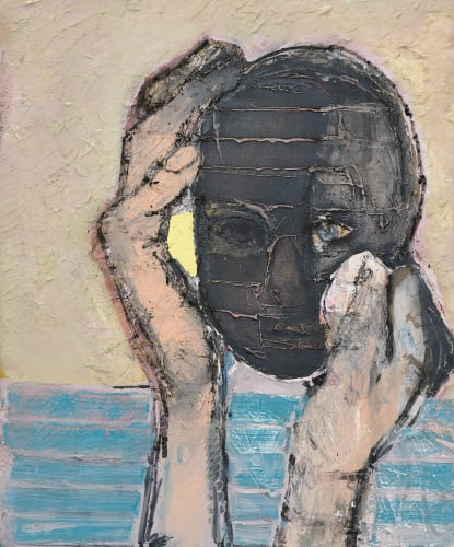 Magnus Plessen, 'Untitled' (2025), oil on canvas, 60 x 50 cm. Photo © Matthias Kolb