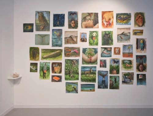 Exhibition view from Touch Wood, Omar Fakhoury's Solo representation