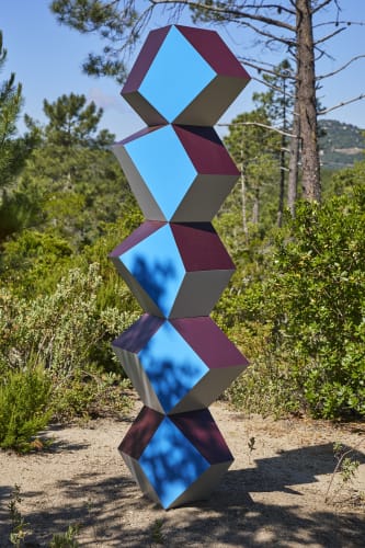 Angela Bulloch, Heavy Metal Stack of Five: Sky Frame, 2024