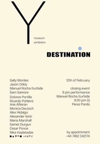 Sam Samore group show "DESTINATION"