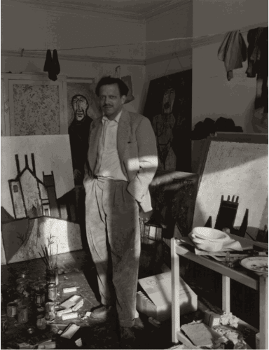 FN Souza in London, 1957