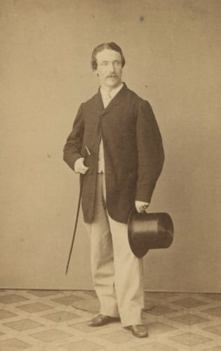 Photo of Hermann Herzog by G. & A. Overbeck, c. 1868. Department of Image Collections, National Gallery of Art Library, Washington, DC