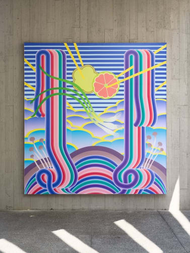 Charlene Liu, Scallion, 2025, digital design for vinyl print