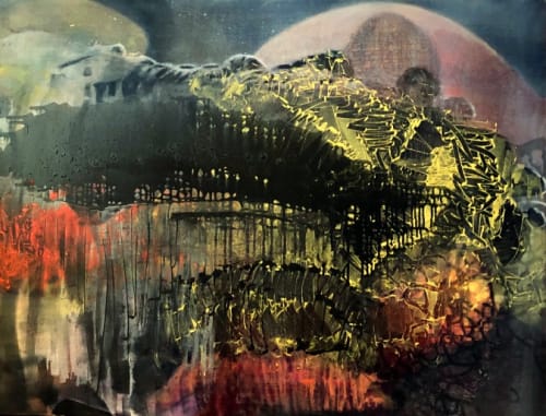 Joe Diggs, Stormy Weather , 2018, oil on canvas, 36” x 48”.