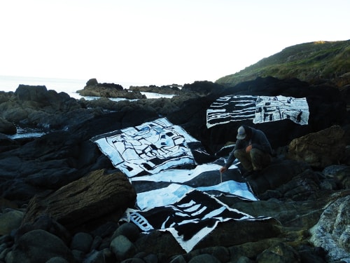 Peter Matthews, painting process (2020). Courtesy Informality.