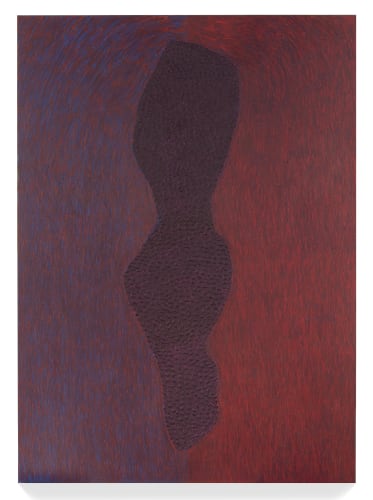 McArthur Binion 9 Shapes: One, 2014 Oil paint stick on board 64 x 46 x 2 inches