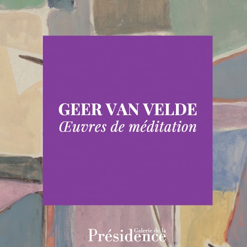 GEER VAN VELDE Œuvres de méditation