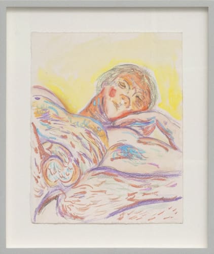 Karim Boumjimar 2025 Mirror Mouths Vessels Portals Alice Folker Gallery, Ink and Crayon on Paper