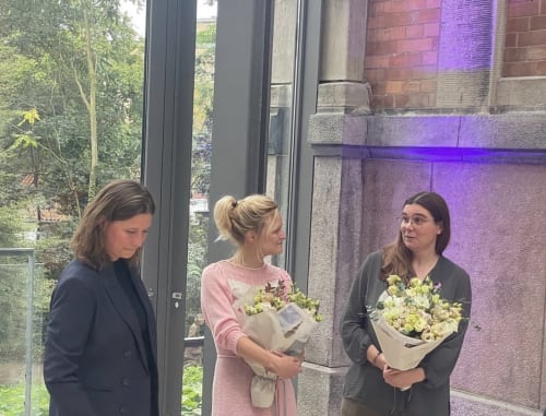 Marie Rud Rosenzweig receives Jens Søndergaard og Hustrus Mindelegat at SMK