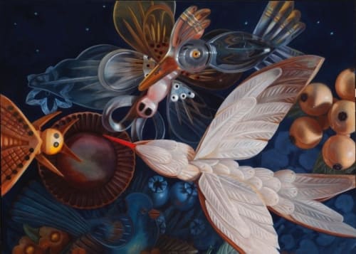Ann Ekstrom, Night Bloomer, Oil on Canvas