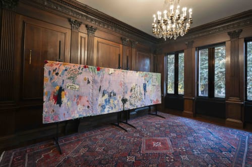 Daisy Parris, Kiss the Storm, 2025. Installation shot, Censor's Room, Royal College Of Physicians, London
