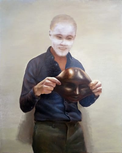 Count, Oil on Plywood Dim 40X50
