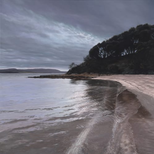 Love you back, 2024 oil on linen, framed 43 x 43 cm