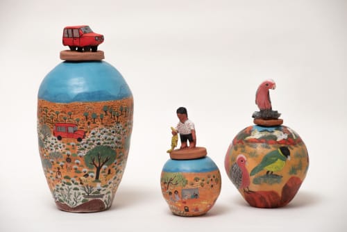 Hermannsburg Potters, Marna Mapa Mpaarama - Making Plenty of Bush Foods