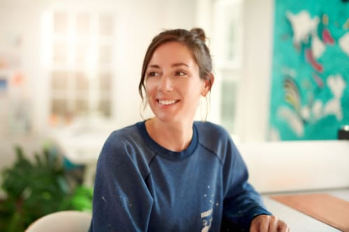 Allison in her studio by Brandon Smith Photography