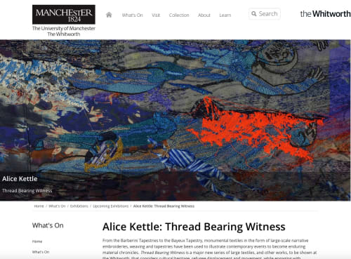 Alice Kettle: Thread Bearing Witness