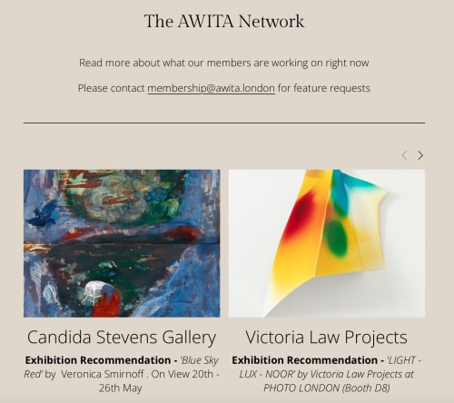 Exhibition Recommendation - 'Blue Sky Red’ by Veronica Smirnoff ., AWITA Network