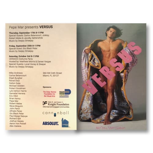 Versus, 2016, group exhibit; sponsored by Andy Warhol Foundation, Knight Foundation, Pepe Mar presents