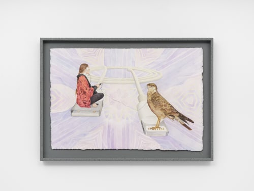 Patricia Domínguez, Spirit Animal_ Tiuque, 2019, Watercolour on paper, 58 x 40 cm (22 7/8 x 15 3/4 in)