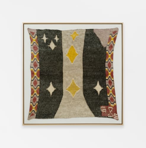 Claudia Alarcón & Silät, El camino nocturno [The night path], 2024, hand-spun chaguar fibre, woven in yica stitch. Photography by Izzy Leung, courtesy of James Cohan