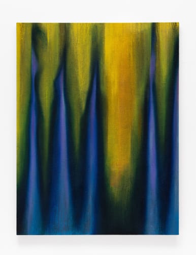 Níall McClelland View From The Pit, 2023 Oil and sand on burlap over canvas 78 x 60 inches Unique