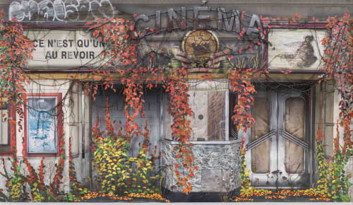 Cinéma, 2025, Photograph printed on polypropylene, 132 x 216 inches