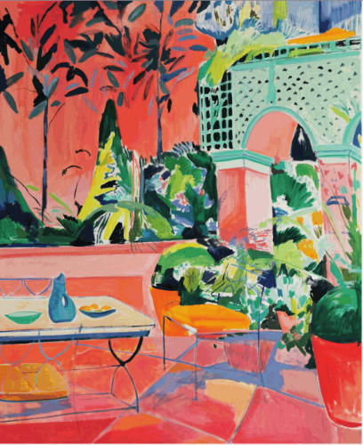 Lucy Smallbone Pink Courtyard