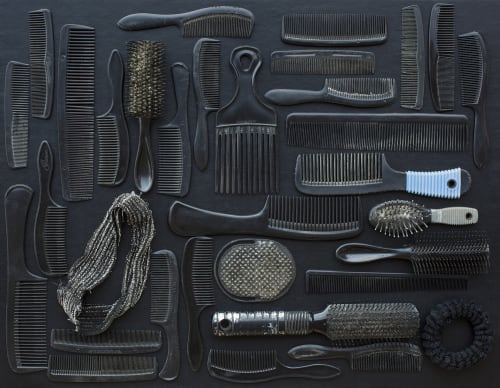 Tom Kiefer, Black Combs and Brushes, 2014