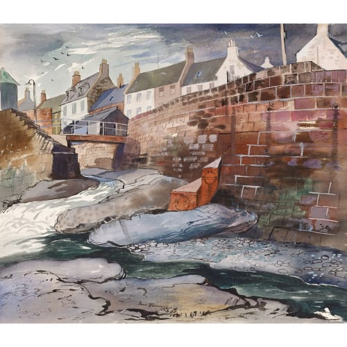 Arbroath Port, exhibited 2017 - SOLD