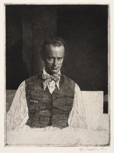 Gerald Leslie Brockhurst RA (1890-1978), Henry Rushbury (Second Plate), 1930, etching (sold)