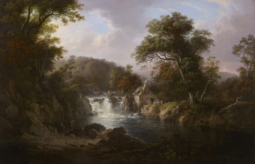 Alexander Nasmyth HRSA (1758-1840), 'The Miller's Linn, Inverary', signed and dated 1807, oil on canvas, sold