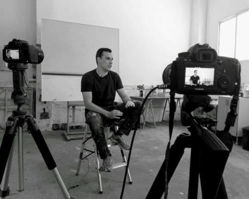 Diego Bentiez Spanish Artist represented worldwide who sublimated the "Skylines"