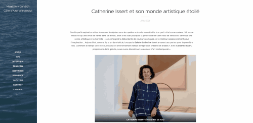 Catherine Issert et son monde artistique étoilé. , azur-provence.cz