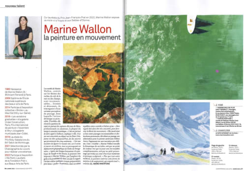 Marine WALLON - Connaissance des arts , mars 2023