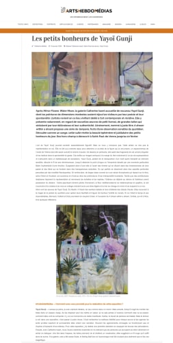 Yayoï Gunji - ARTS HEBDO MEDIAS, Auteur :Catherine Mathis // Publié le 19 janvier 2024