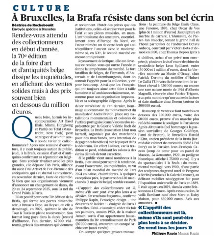 À Bruxelles, la Brafa résiste dans son bel écrin