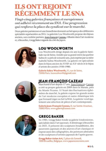 Ils ont rejoint récemment le SNA