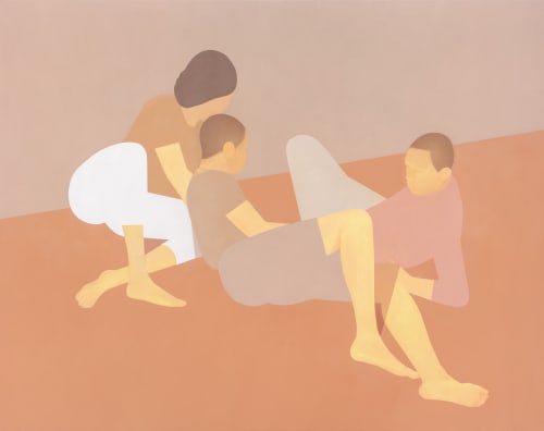 Manuel Stehli, Untitled, 2023, oil on canvas 190 x 240 cm (detail). Courtesy of the artist and Galerie Marguo