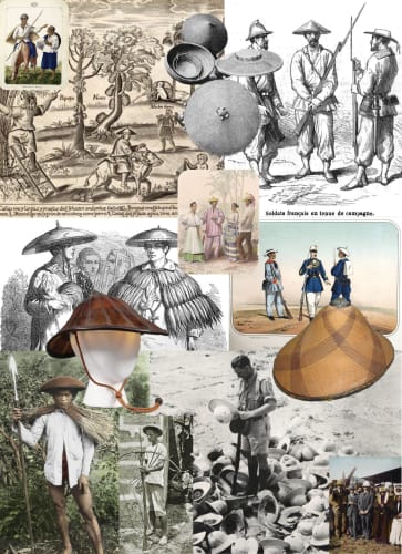 'Helmet', collage by Astria Suparak and Caroline Washington for Seen journal, 2021 (detail)