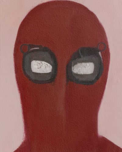 HAN Bing, Peter Parker, 2019, Oil on wood, 25 × 20 cm