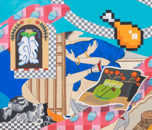 Ziping Wang's "Small lights through daybreak" (2022) / Courtesy of Peres Projects, Berlin, Seoul, and Milan