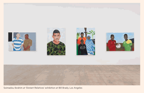 Soimadou Ibrahim at ‘Distant Relatives’ exhibition at Bill Brady, Los Angeles