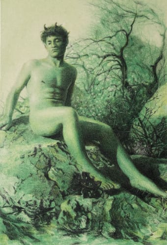 Zhang Yunyao, A figure, 2020, Color pencil on paper, 21 x 14.5 cm