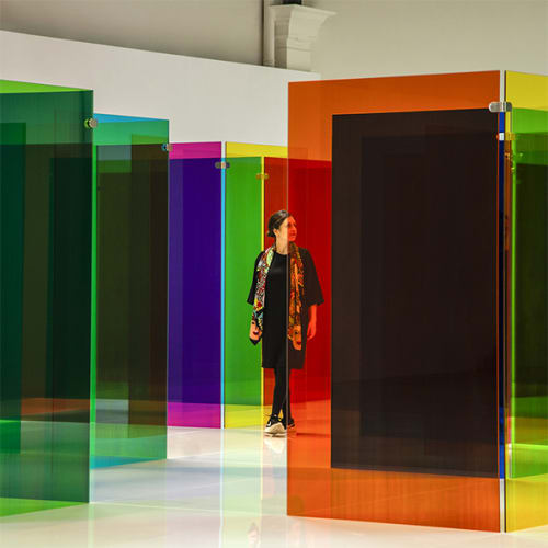 CARLOS CRUZ-DIEZ LABYRINTHUS - LA PATINOIRE ROYALE, BRUXELLES, BELGIQUE