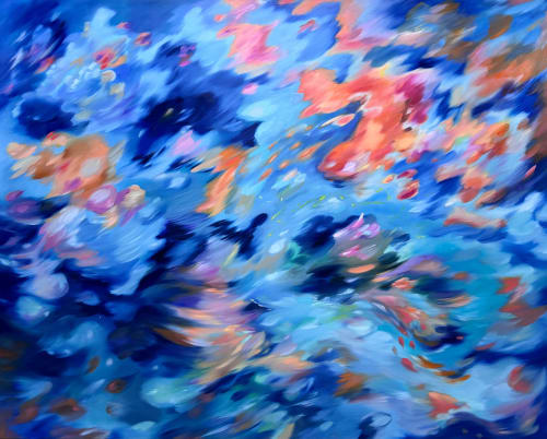 Joanne Chan, On the way - Orchestral Tempest Sonata, 2024, Oil on canvas, 160 x 200cm