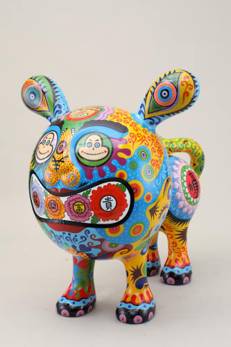 Rich Tiger 福虎 , 2010, Painting on steel plate, 99 x 82 x 120cm