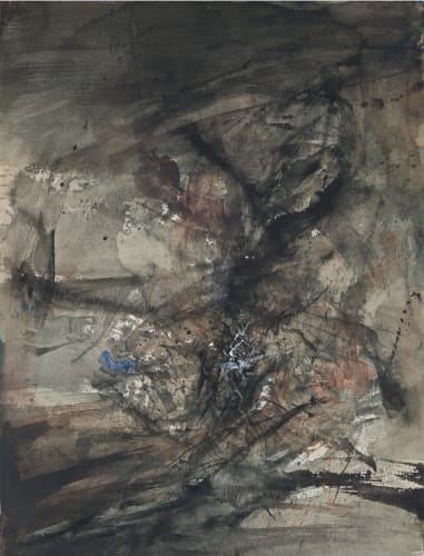 Zao Wou Ki, Untitled, 1964, Watercolour and ink on paper, 76 x 56.5cm